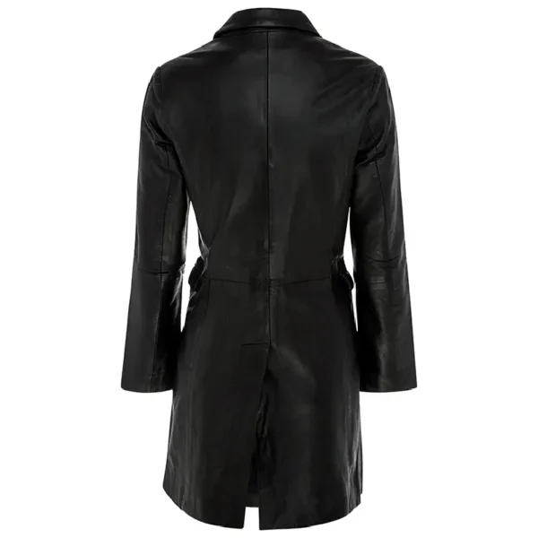 Women Black Genuine Leather Jacket5 - Image 2