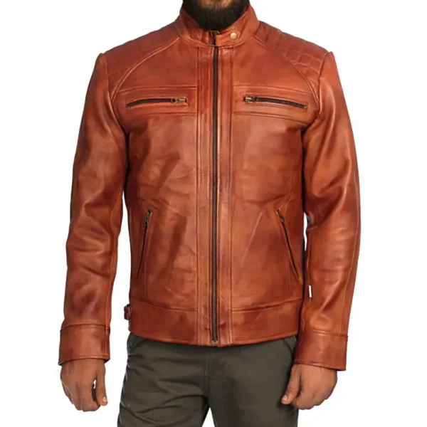 Men Black Genuine Leather Jacket1 - Image 4