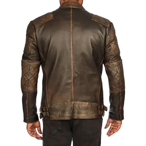 Men Black Genuine Leather Jacket10 - Image 2