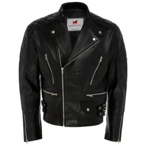 Men Black Genuine Leather Jacket12