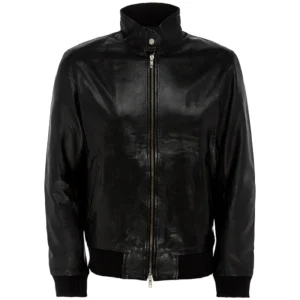 Men Black Genuine Leather Jacket21