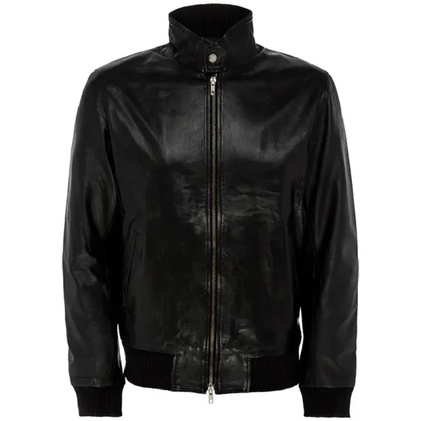 Men Black Genuine Leather Jacket21